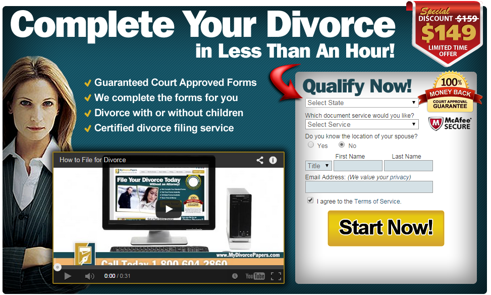 Save $10 on your Divorce by MyDivorcePapers.com